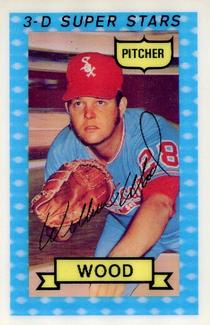 1974 Kellogg's 3-D Super Stars #34 Wilbur Wood  Front