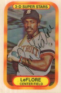 1977 Kellogg's 3-D Super Stars #25 Ron LeFlore Front