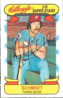 1978 Kellogg's 3-D Super Stars #3 Mike Schmidt Front