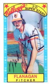 1979 Kellogg's 3-D Super Stars #48 Mike Flanagan Front