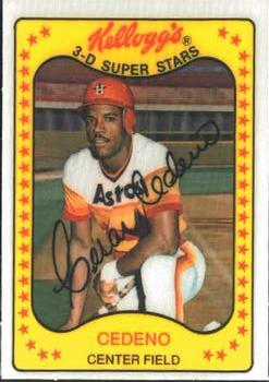 1981 Kellogg's 3-D Super Stars #14 Cesar Cedeno Front