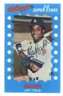 1982 Kellogg's 3-D Super Stars #50 Dusty Baker Front