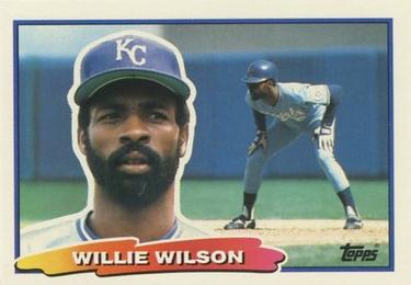 1988 Topps Big #21 Willie Wilson Front