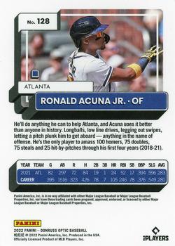 2022 Donruss Optic #128 Ronald Acuna Jr. Back