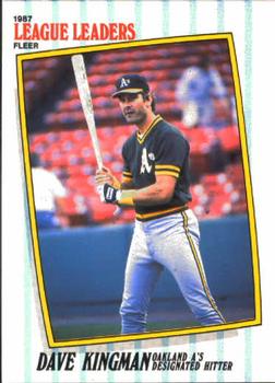 1987 Fleer League Leaders #27 Dave Kingman Front