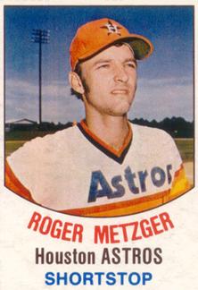 1977 Hostess #20 Roger Metzger Front