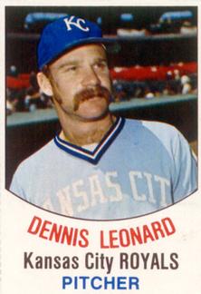 1977 Hostess #72 Dennis Leonard Front