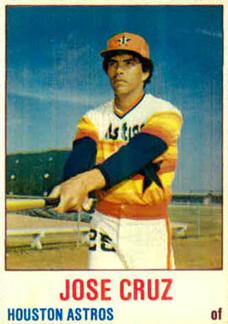 1978 Hostess #72 Jose Cruz Front