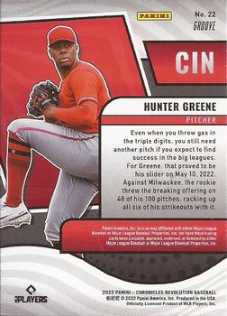 2022 Panini Chronicles - Revolution Groove #22 Hunter Greene Back