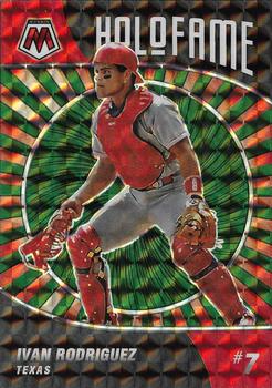 2022 Panini Mosaic - Holofame Green Mosaic #HF-12 Ivan Rodriguez Front