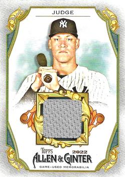 2022 Topps Allen & Ginter - Full-Size Relics B Design #AGRB-AJ Aaron Judge Front