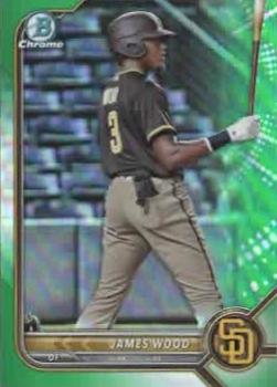 2022 Bowman Chrome - Prospects Green Refractor #BCP-213 James Wood Front