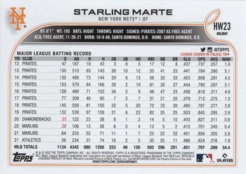 2022 Topps Holiday #HW23 Starling Marte Back