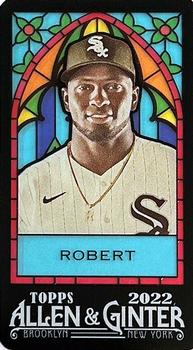 2022 Topps Allen & Ginter - Mini Rip Exclusives Stained Glass #355 Luis Robert Front