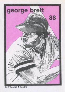 1984-89 O'Connell and Son Ink #88 George Brett Front