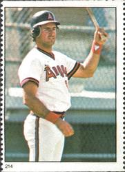 1982 Fleer Stamps #214 Fred Lynn Front