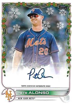 2022 Topps Holiday - Autographs #WHA-PA Pete Alonso Front