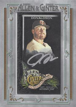 2022 Topps Allen & Ginter X - Mini Silver Frame Autographs #MA-JD Josh Donaldson Front