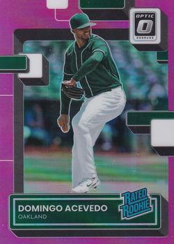 2022 Donruss Optic - Pink Prizm #94 Domingo Acevedo Front