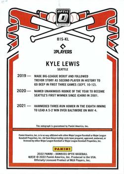 2022 Donruss Optic - Retro 1981 Signatures #81S-KL Kyle Lewis Back