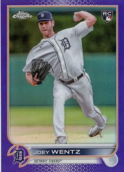 2022 Topps Chrome Update - Purple Refractor #USC13 Joey Wentz Front