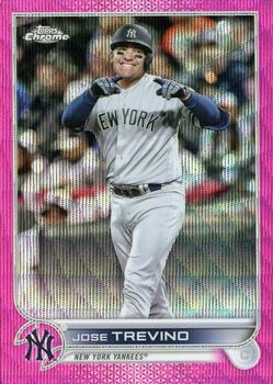 2022 Topps Chrome Update - Pink Wave Refractor #USC51 Jose Trevino Front