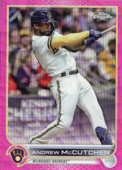 2022 Topps Chrome Update - Pink Wave Refractor #USC167 Andrew McCutchen Front