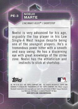 2022 Bowman Platinum - Precious Elements #PE-3 Noelvi Marte Back