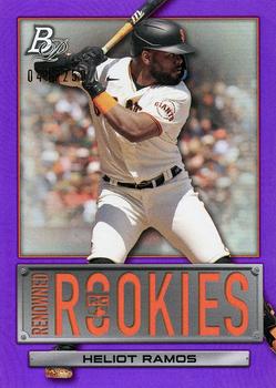 2022 Bowman Platinum - Renowned Rookies Purple #RR-12 Heliot Ramos Front