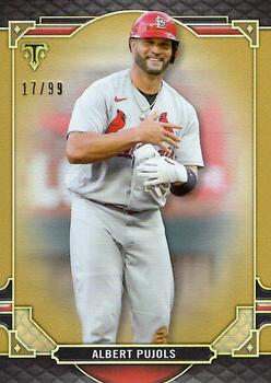 2022 Topps Triple Threads - Gold #71 Albert Pujols Front