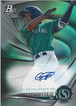 2022 Bowman Platinum - Top Prospect Autograph #TOP-77 George Feliz Front