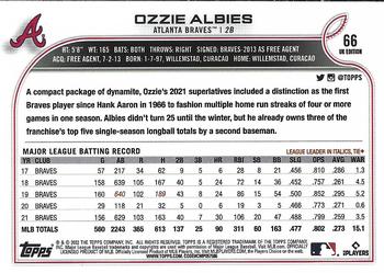 2022 Topps UK Edition #66 Ozzie Albies Back