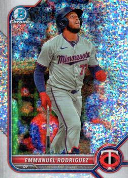 2022 Bowman Draft - Chrome Sparkle Refractor #BDC-93 Emmanuel Rodriguez Front