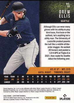 2022 Panini Capstone - Red #35 Drew Ellis Back