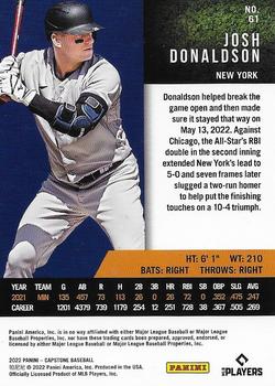 2022 Panini Capstone - Red #61 Josh Donaldson Back