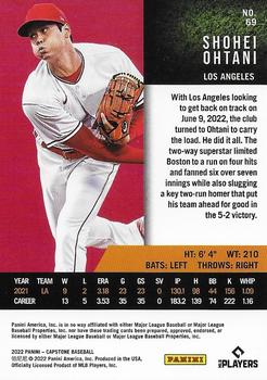 2022 Panini Capstone - Red #69 Shohei Ohtani Back