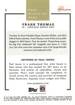 2023 Topps Game Within the Game #3 Frank Thomas Back