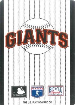 1994 Bicycle San Francisco Giants Playing Cards #5♥ Bryan Hickerson Back