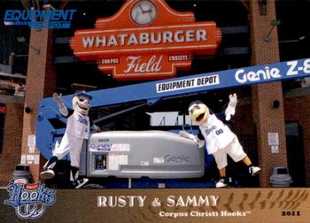 2011 Grandstand Corpus Christi Hooks SGA #NNO Rusty the Hook / Sammy the Seagull Front