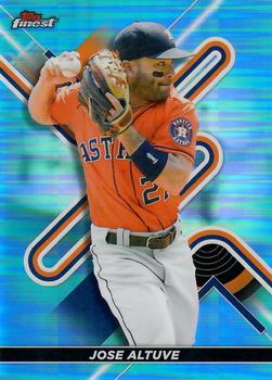 2022 Finest - Sky Blue Refractor #54 Jose Altuve Front