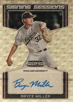 2022 Panini Prizm Draft Picks - Signing Sessions Prizms Gold Vinyl #SS-BM Bryce Miller Front