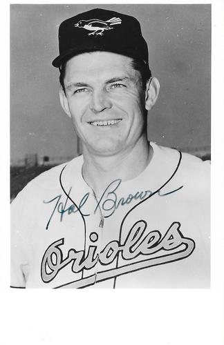1956 Baltimore Orioles Photocards #014 Hal Brown Front