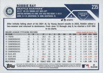 2023 Topps - Gold Foil #235 Robbie Ray Back