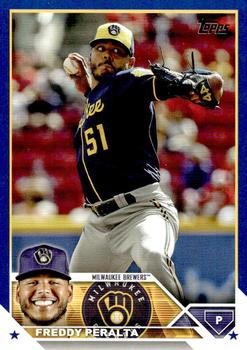 2023 Topps - Royal Blue #353 Freddy Peralta Front