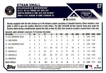 2023 Topps - Black #87 Ethan Small Back