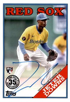 2023 Topps - 1988 Topps Baseball 35th Anniversary Autographs (Series One) #88BA-JD Jeter Downs Front