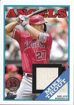 2023 Topps - 1988 Topps Baseball 35th Anniversary Relics (Series One) #88R-MT Mike Trout Front
