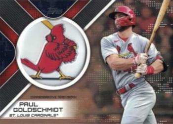 2023 Topps - Patchwork of the Past Commemorative Patch Gold #POTP-PG Paul Goldschmidt Front