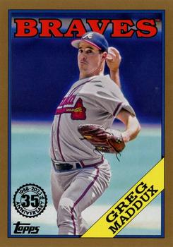 2023 Topps - 1988 Topps Baseball 35th Anniversary Gold (Series One) #T88-57 Greg Maddux Front