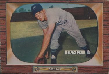 1955 Bowman #69 Billy Hunter Front